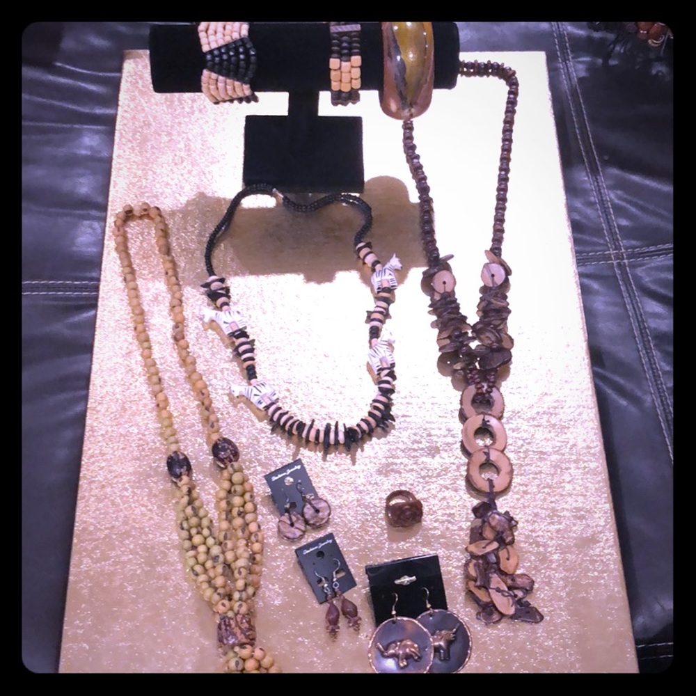 Safari Themed Jewelry Lot